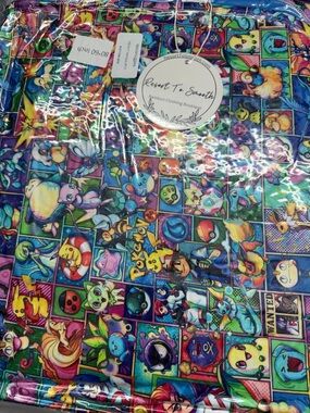 Colorful Pokemon bamboo blanket 80x60